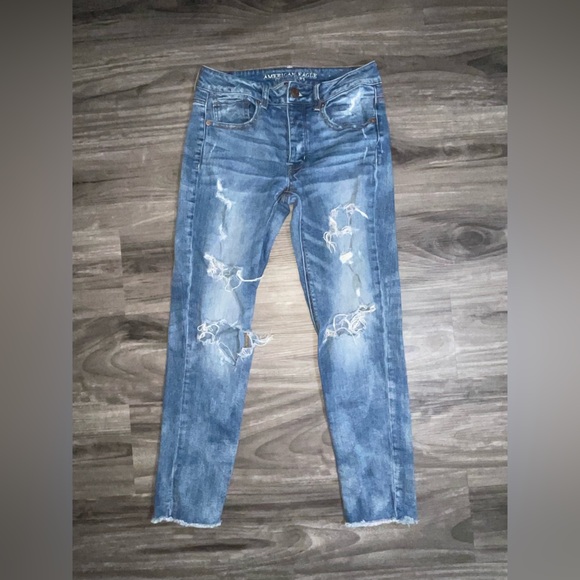 💜American eagle women’s jeans size 2 stretch - Picture 1 of 2
